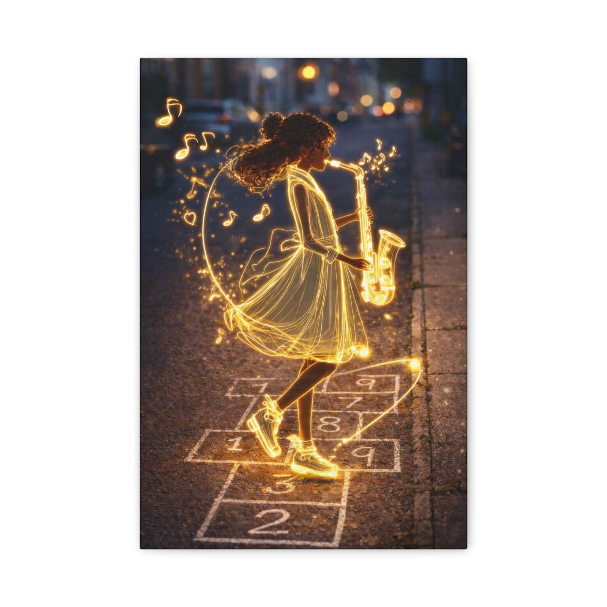 アート・デザイン・音楽 la nuit craque sous nos doigts Sidewalk Symphony— Fine Art Print – Jackiem Joyner